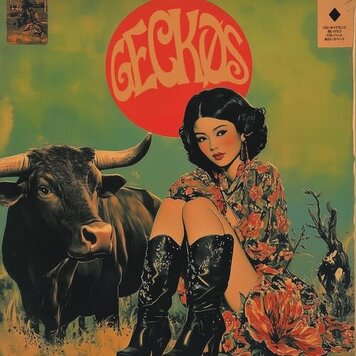 Org Music Geckos - (self-titled) LP (red vinyl)