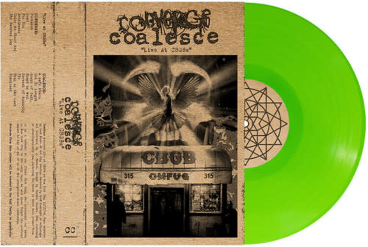 Deathwish, Inc. Converge & Coalesce - Live At CBGBS 2LP (lime color vinyl)