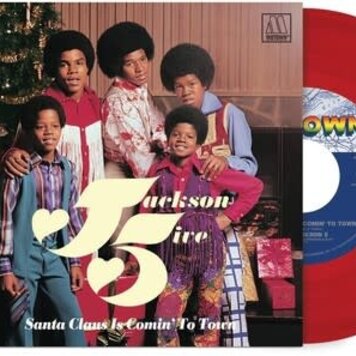 Motown Jackson 5, The -  Santa Claus Is Comin' To Town 7" (red vinyl)