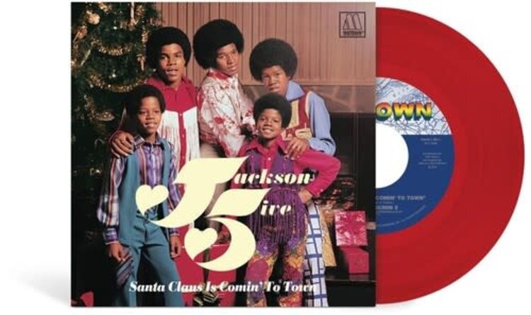 Motown Jackson 5, The -  Santa Claus Is Comin' To Town 7" (red vinyl)