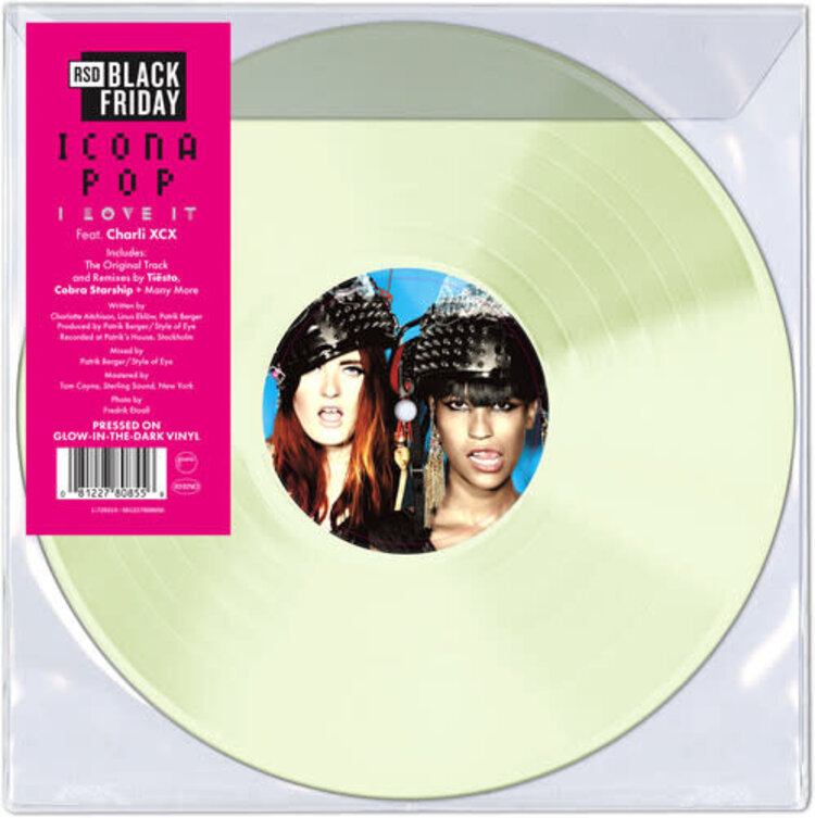 Rhino Icona Pop - I Love It (Feat. Charli XCX) 12" EP (RSD BF '25 glow in the dark vinyl)