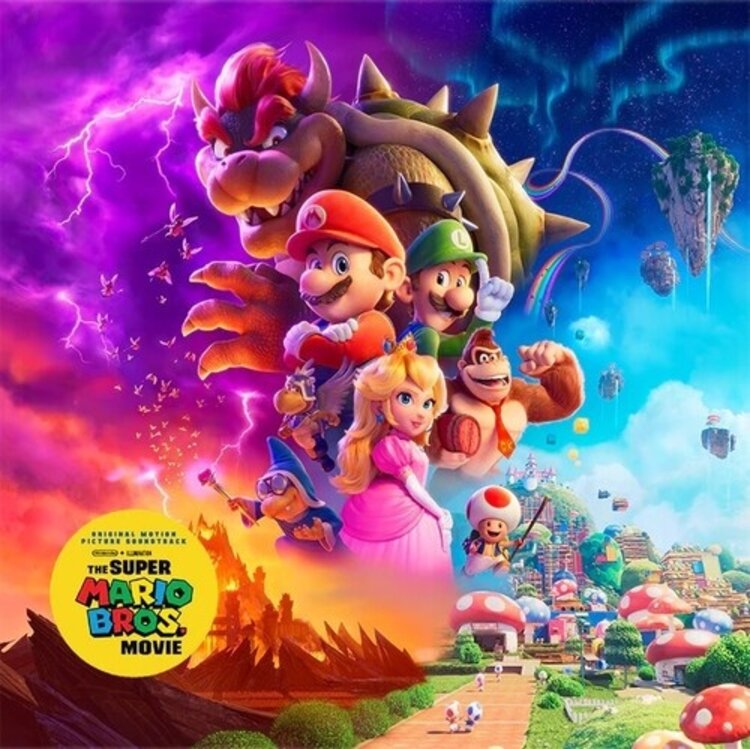 Light In The Attic Super Mario Bros. Movie Soundtrack 2LP (red & green vinyl)
