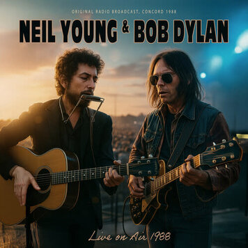 Young, Neil & Bob Dylan - Live On Air 1988 LP (brown vinyl)