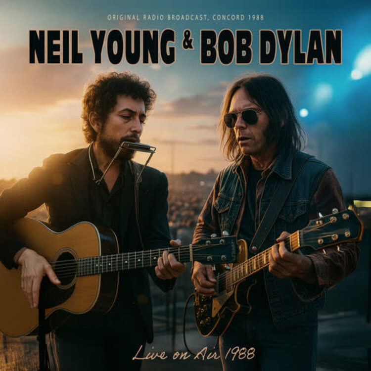 Young, Neil & Bob Dylan - Live On Air 1988 LP (brown vinyl)
