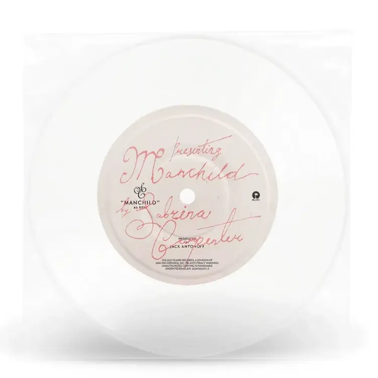 Island Carpenter, Sabrina - Manchild 7" (clear vinyl)