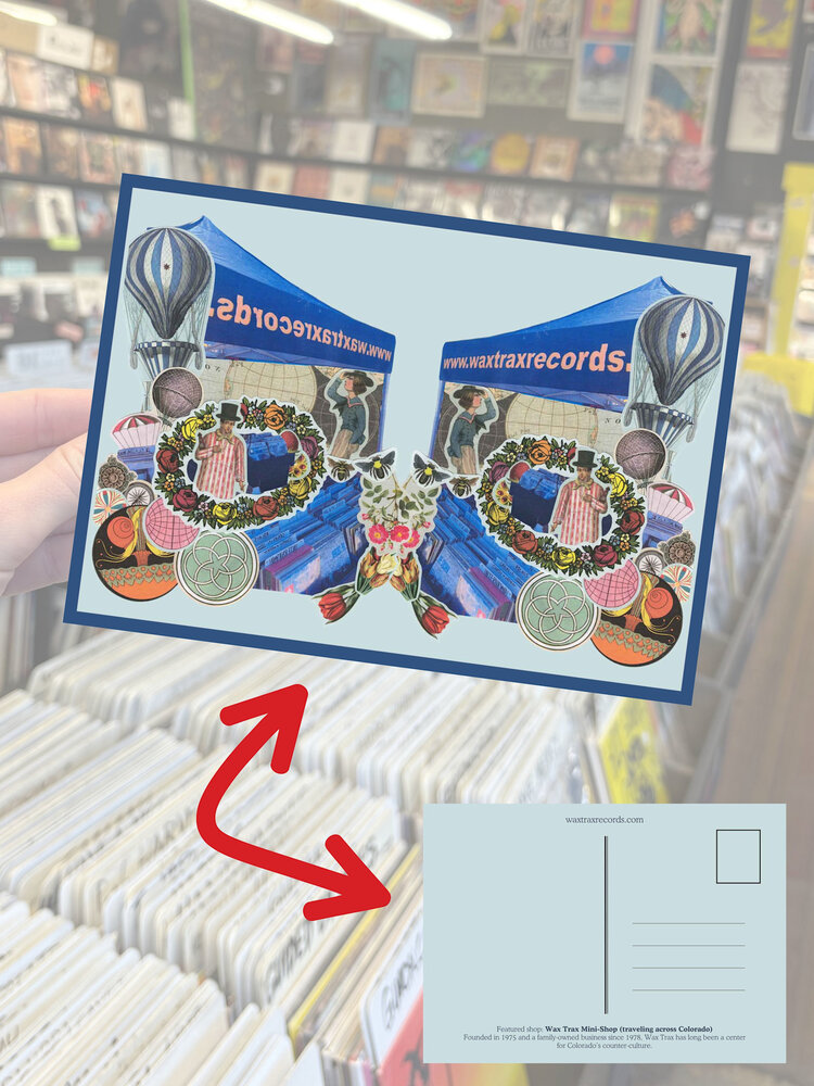 Wax Trax Postcard #4 Mobile Mini-Shop