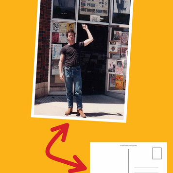 Wax Trax Postcard #6 Mojo Nixon at Capitol Hill