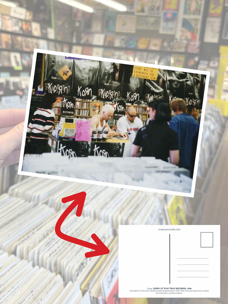 Wax Trax Postcard #7 Korn at Capitol Hill