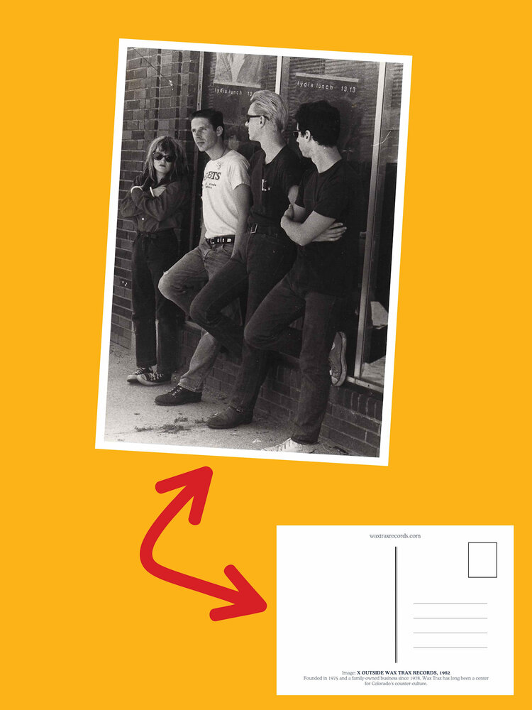 Wax Trax Postcard #9 X at Capitol Hill