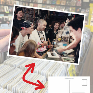 Wax Trax Postcard #10 Genesis P-Orridge at Capitol Hill