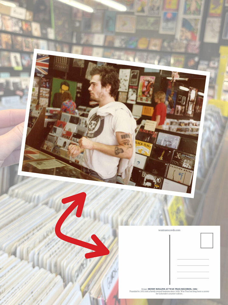 Wax Trax Postcard #14 Henry Rollins at Capitol Hill