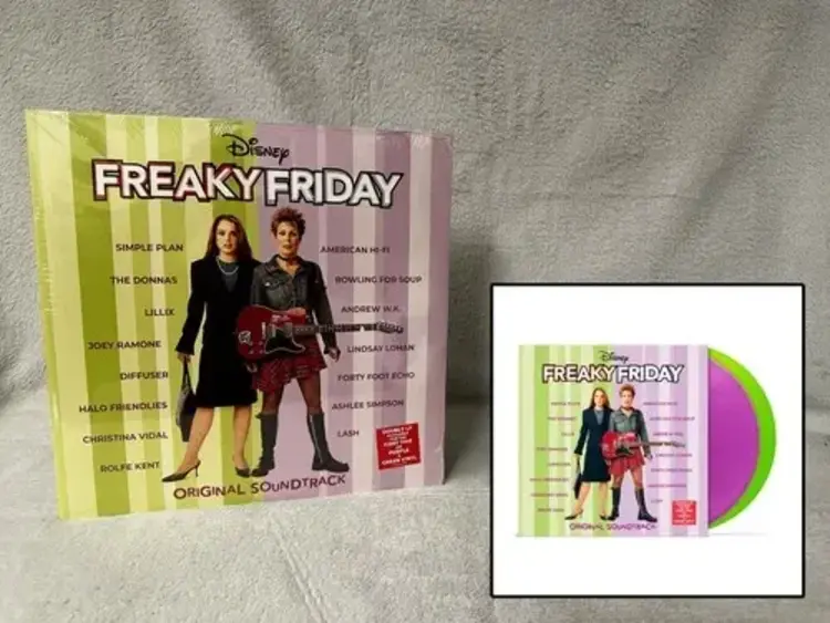 Hollywood Records Freaky Friday Soundtrack 2LP (2003  purple & green color vinyl)