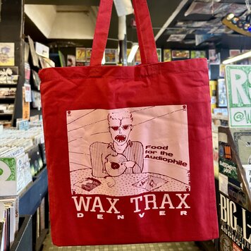 Wax Trax Tote Bag Audiophile Pink / Red
