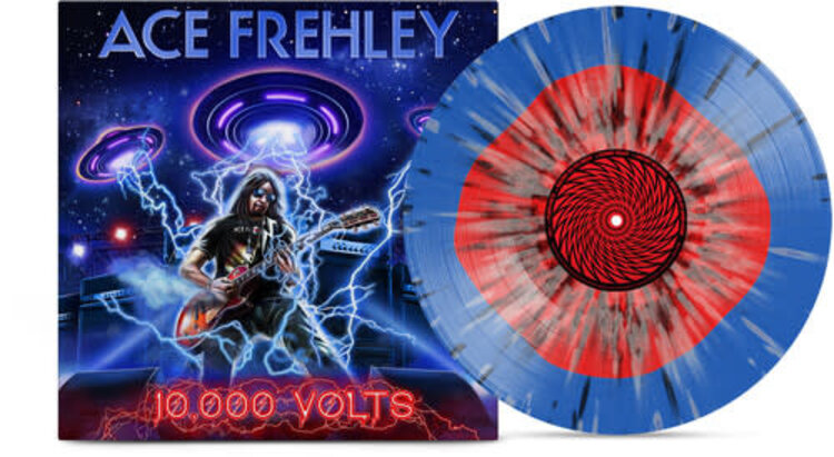 MNRK Heavy Frehley, Ace - 10,000 Volts LP (blue and red splatter vinyl)