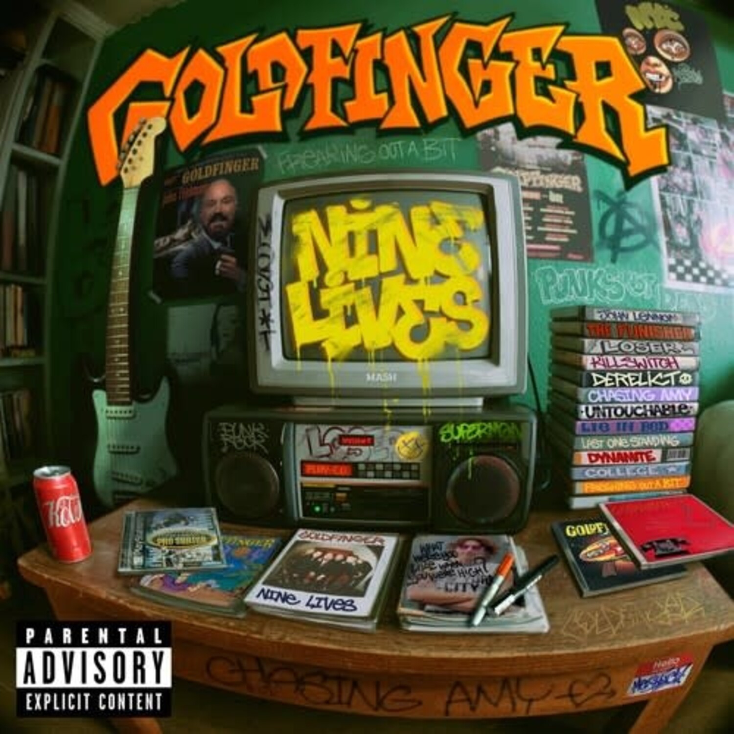 Goldfinger - Nine Lives LP (orange vinyl) - Wax Trax Records