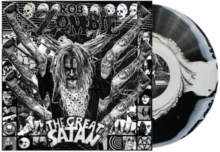 Nuclear Blast Rob Zombie - The Great Satan LP (Black and white vinyl)