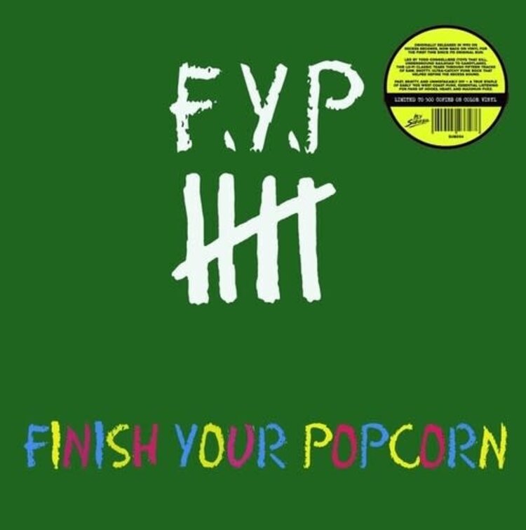 Hey Suburbia FYP - Finish Your Popcorn LP (color vinyl)