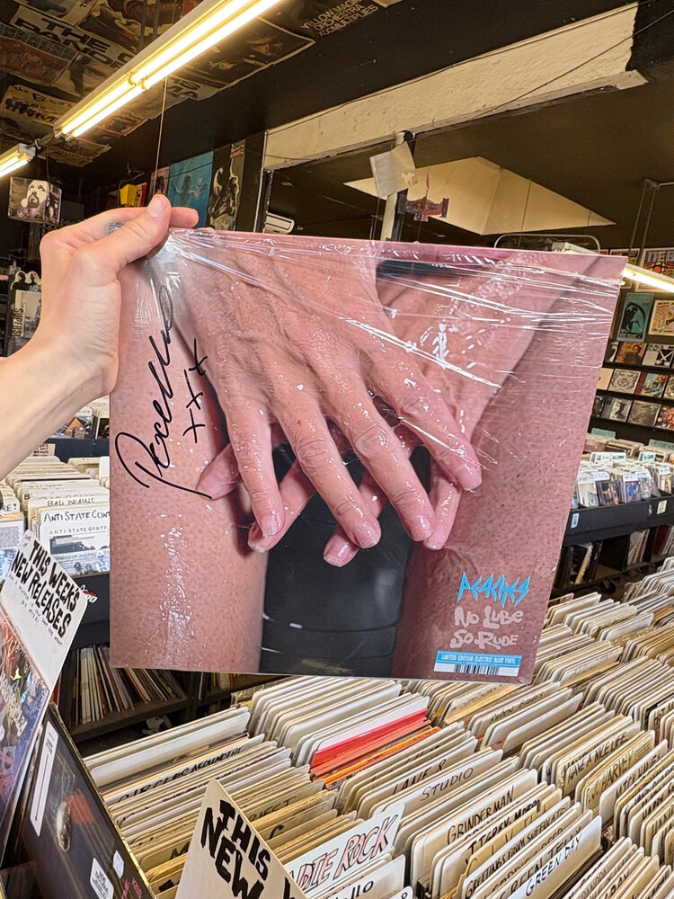 Kill Rock Stars Peaches - No Lube So Rude LP (blue vinyl) [*SIGNED*]