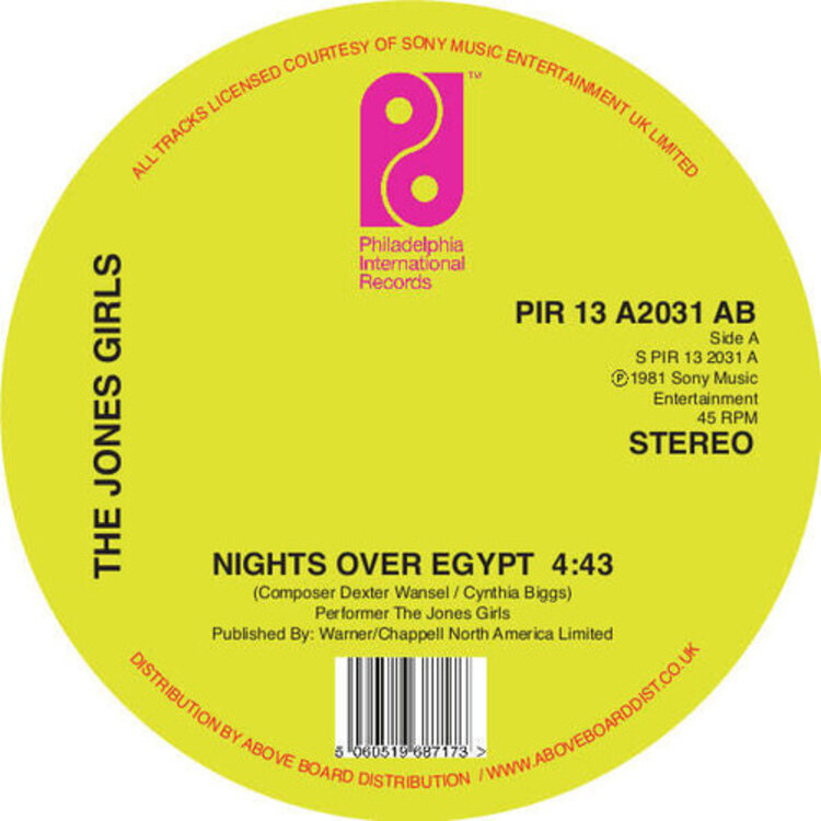 Jones Girls - Nights over Egypt 12"