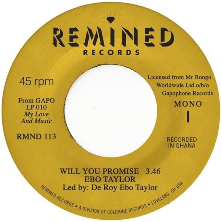 Remined -Colemine Taylor, Ebo - Will You Promise / Maye Omama 7"