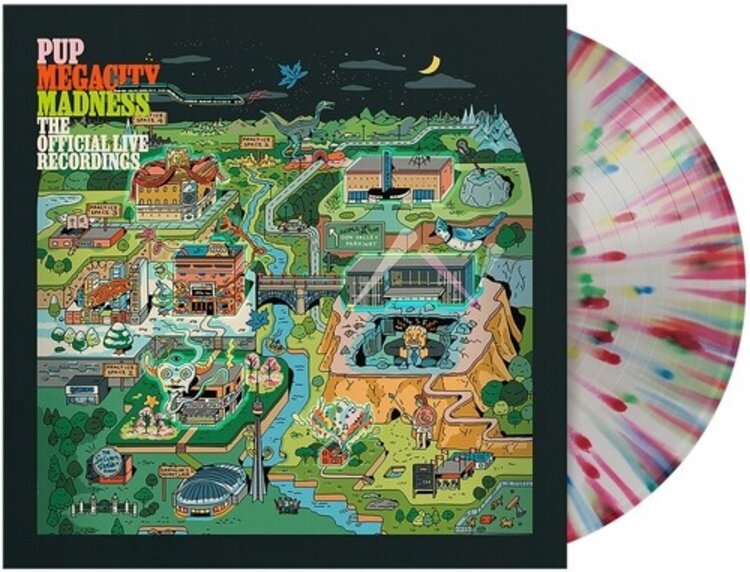 Rise Records PUP - Megacity Madness (The Official Live Recordings) LP (skittles color vinyl)