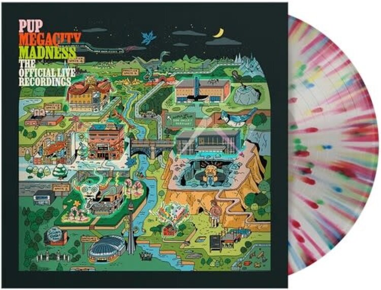 Rise Records PUP - Megacity Madness (The Official Live Recordings) LP (skittles color vinyl)