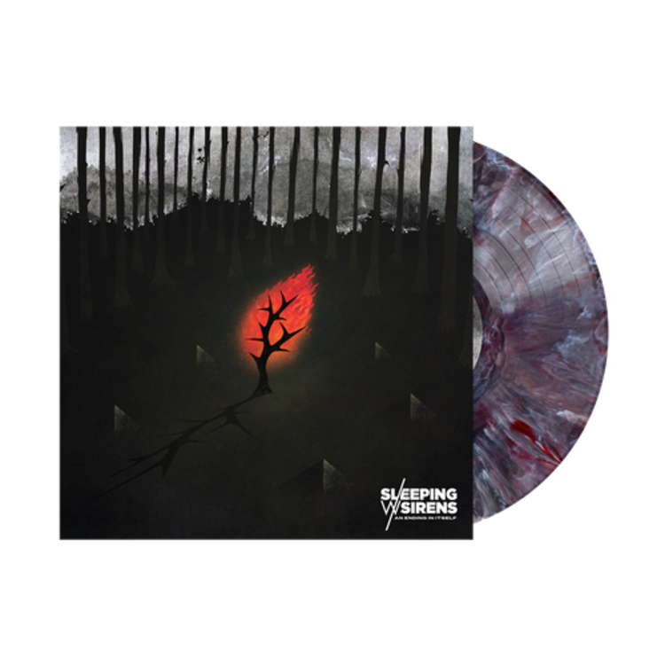 Rise Records Sleeping with Sirens - An Ending in Itself LP (black/ white/ red swirl vinyl)