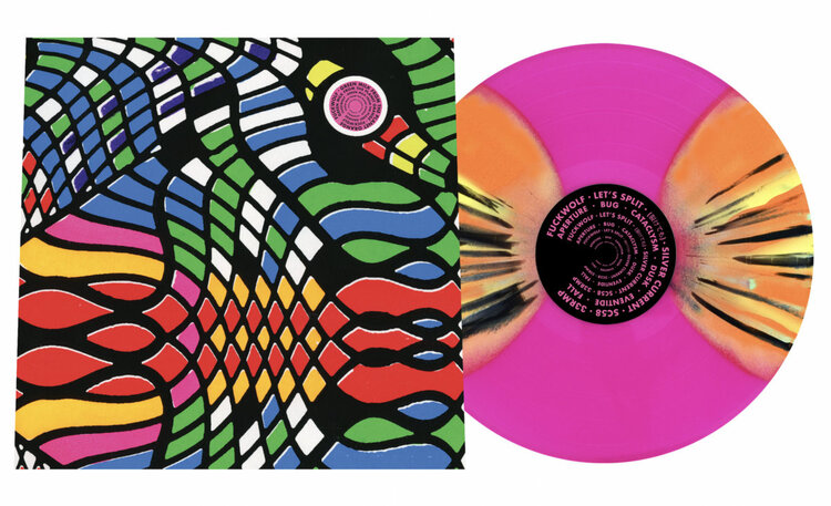 Green Milk From The Planet Orange/Fuckwolf - Let's Split LP