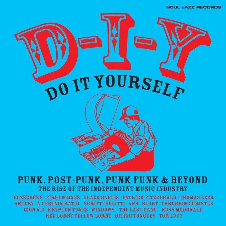 Various - D-I-Y: Do-it-yourself Punk Post Punk Punk Funk & Beyond... 2LP (blue color vinyl)