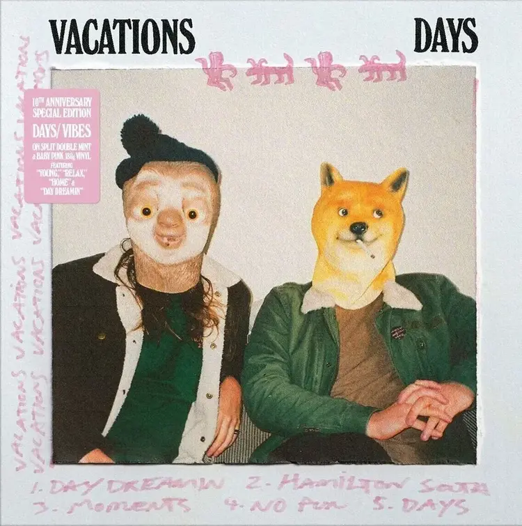 Nettwerk Records Vacations - Days/Vibes LP (mint, pink vinyl)