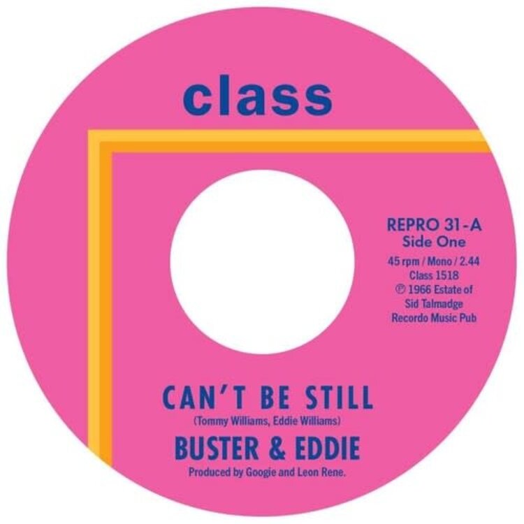 Kent Buster & Eddie - Can't Be Still / There I Was 7"