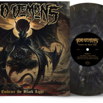 Closed Casket Activities 100 Demons - Embrace t he Black Light LP (onyx marble vinyl)