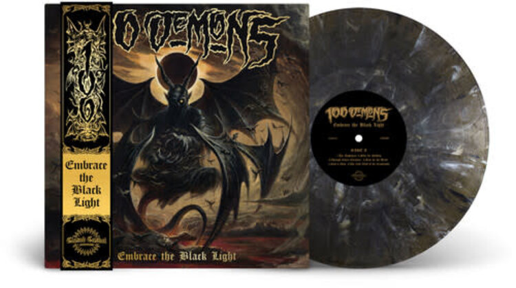 Closed Casket Activities 100 Demons - Embrace t he Black Light LP (onyx marble vinyl)