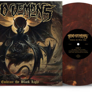 Closed Casket Activities 100 Demons - Embrace the Black Light LP (red/black vinyl)