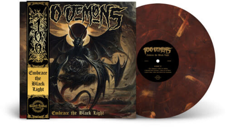 Closed Casket Activities 100 Demons - Embrace the Black Light LP (red/black vinyl)