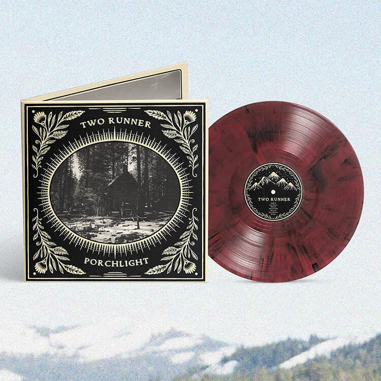 Gar Hole Records Pre-Order - Two Runner - Porchlight LP (strawberry smog burgundy & black smoke vinyl)