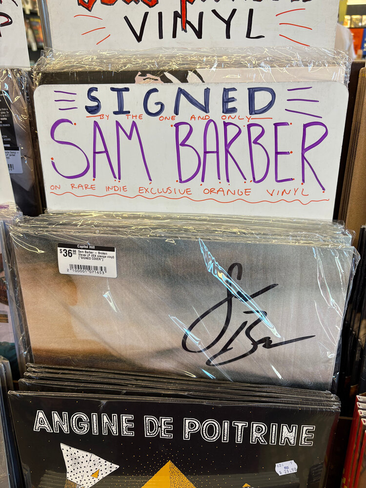 Sam Barber - Broken Views LP (IEX orange vinyl) [*SIGNED*]