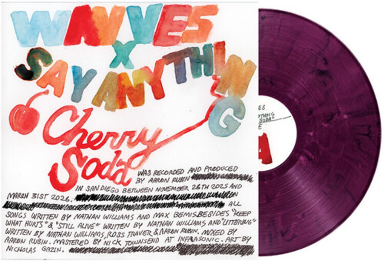 I Surrender Records Pre-Order - Wavves / Say Anything - Cherry Soda LP (purple pink eco vinyl)