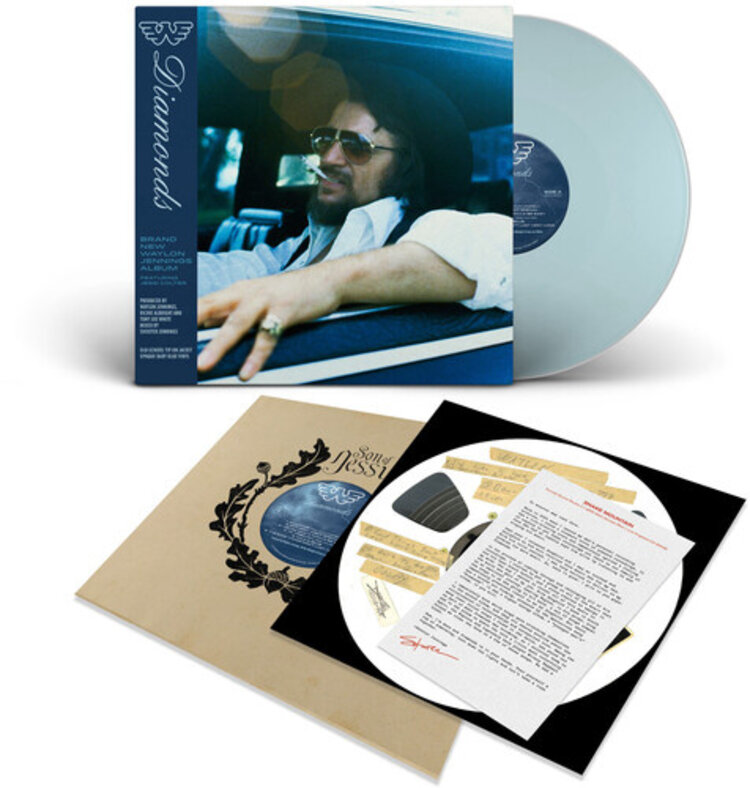 Son of Jessi Pre-Order - Jennings, Waylon - Diamonds LP (indie exclusive light blue vinyl)