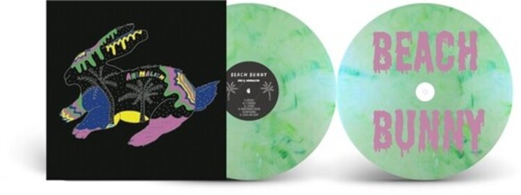 Alternate Side Pre-Order - Beach Bunny - The Early Days: Animalism, Pool Party, Crybaby 2LP (green vinyl, screen-printed D-side)