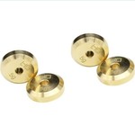 Hot Racing Brass Wheel Weights for +4mm Axles SCX24