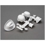 Axial 1/10 Drivers Head and Hat Set White