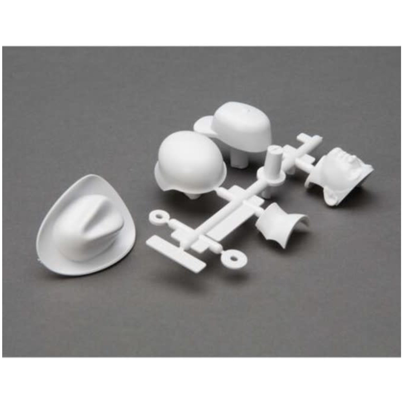 Axial 1/10 Drivers Head and Hat Set White
