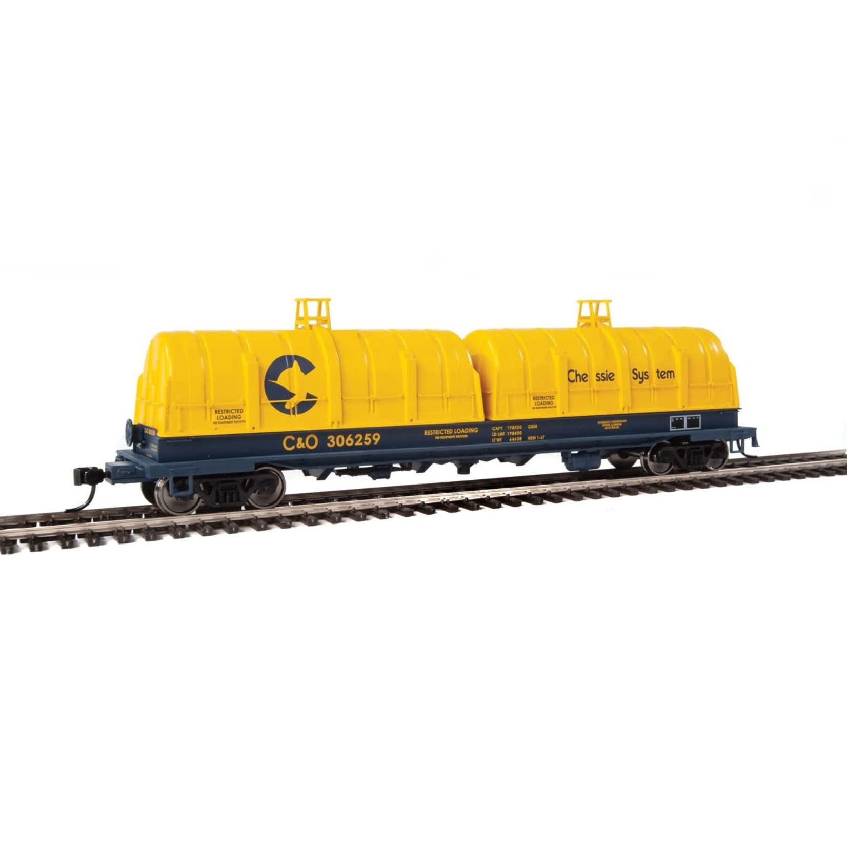 Walthers Proto HO 50' Coil Car C&O Blue/Yellow