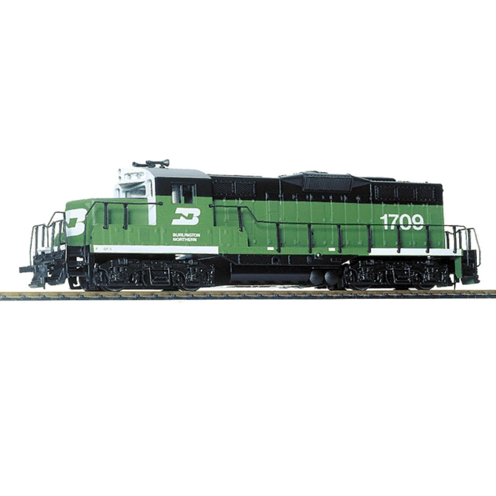 Walthers Trainline HO EMD GP9M DC Burlington Northern #1709 (green, white)