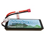 Gens Ace 7.4V 5000mAh 2S 100C Adventure Series LiPo hard Deans