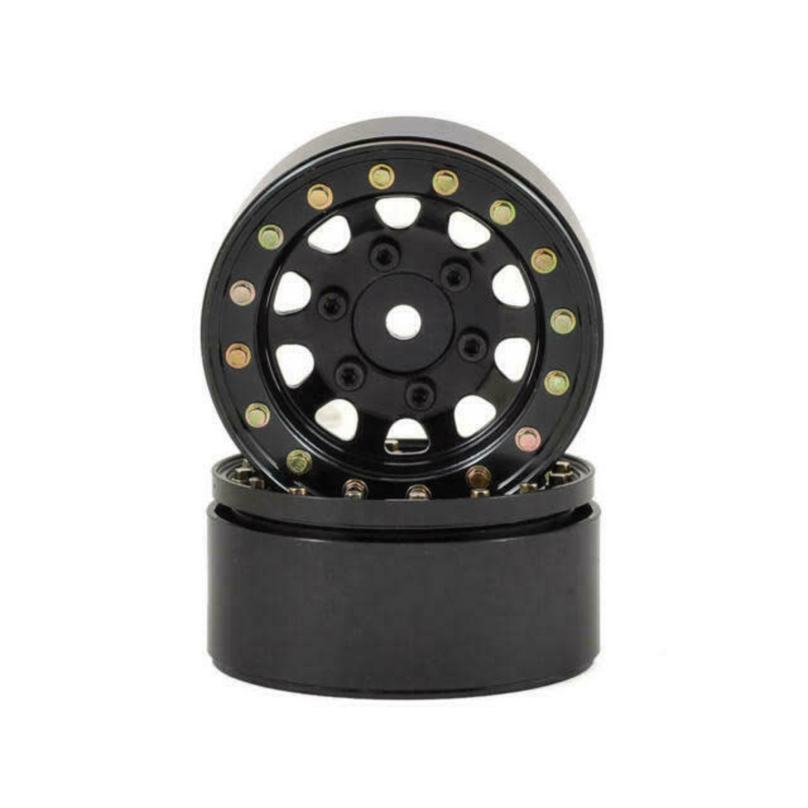 SSD RC 1.55 STEEL D HOLE WHEELS BLACK 2