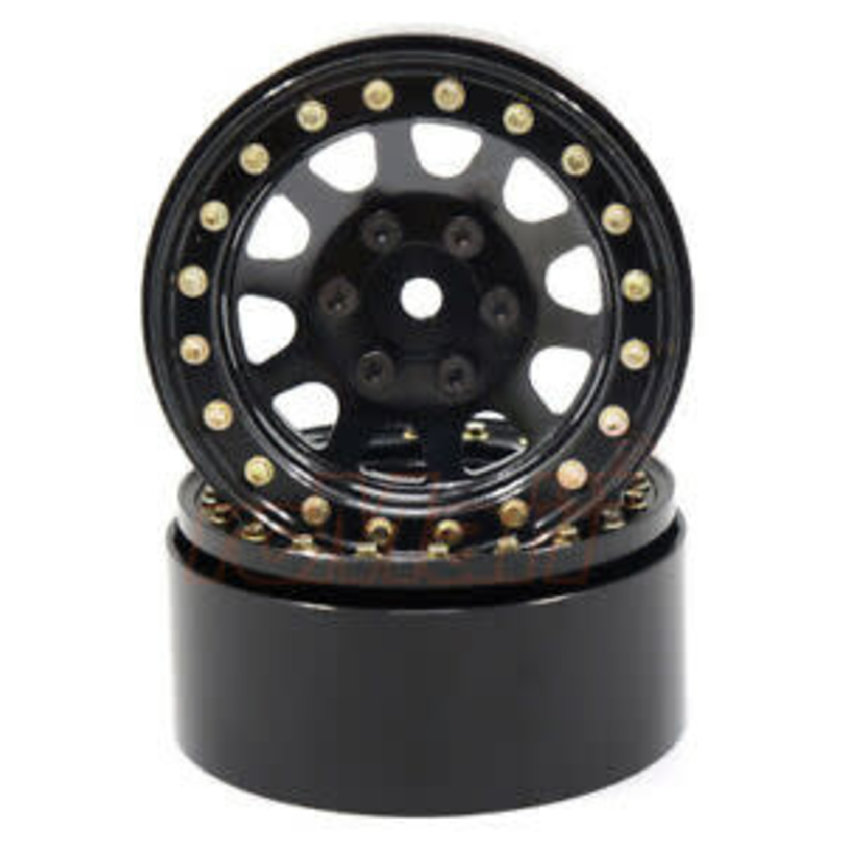 SSD RC 1.9'' STEEL D HOLE WHEELS BLACK 2