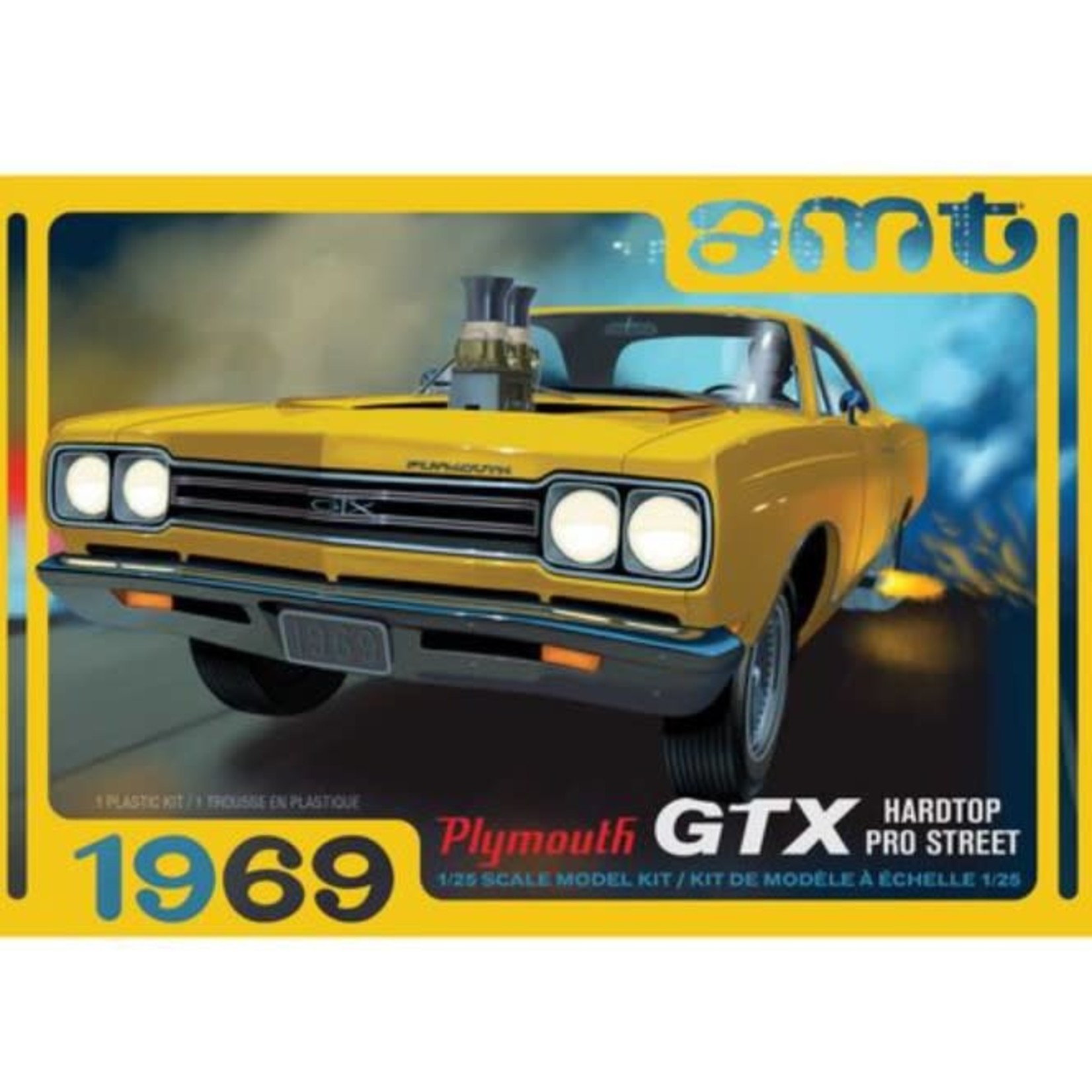 AMT 1/25 '69 Plymouth GTX Hdtop Pro Street Kit