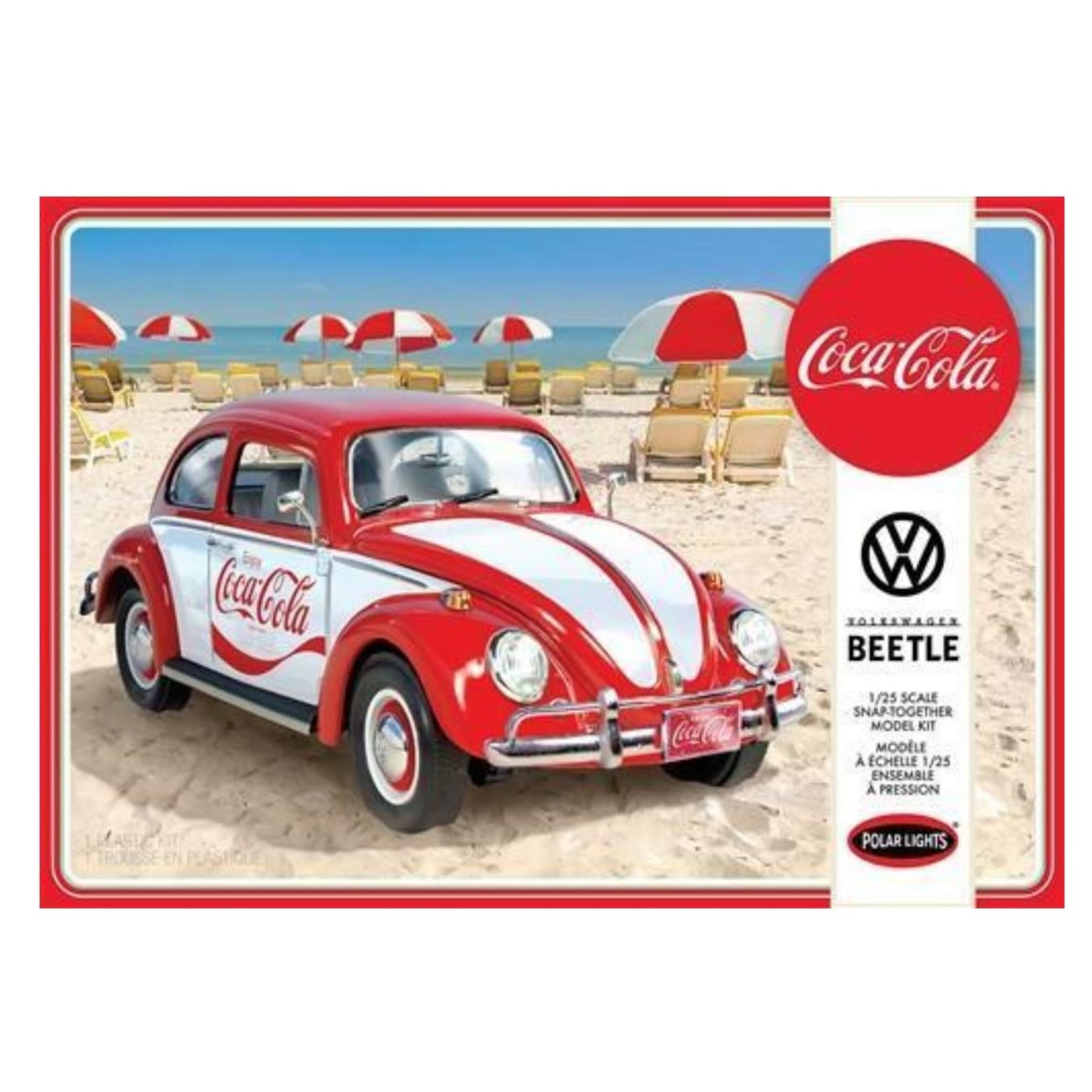Polar Lights 1/24 Volkswagen Beetle Snap  Kit Coca-Cola Kit